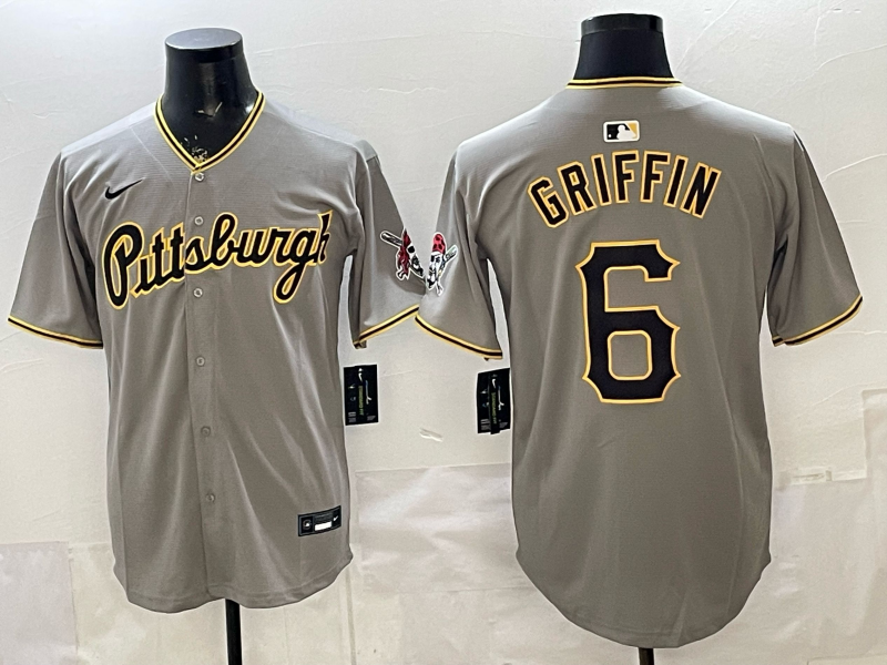 Men Pittsburgh Pirates #6 Griffin grey Game 2026 Nike MLB Jersey 0401004